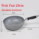 Non-Stick Durable Stone Wok Pan for Induction & Gas Cooking