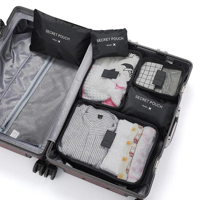 Travel Clothes Storage Bag Set: Stylish Waterproof Organizer Cube: Essential for Travel  ourlum.com   