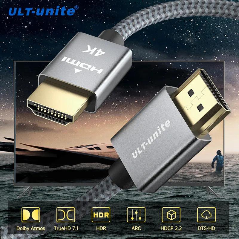 Ultimate 4K HDMI Cable with Dynamic HDR for MacBook Pro, UHD TV, Projector & PC  ourlum.com   