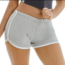 High-Waisted Acrylic Sports Shorts for Women: Versatile Yoga Pants with Anti-Walking Feature  ourlum.com M Grey 