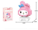 Hello Kitty Kuromi Building Block Set: Enchanting Sanrio Decor & Puzzle Fun  ourlum.com With Box-My Melody 1  