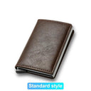 RFID Leather Wallet: Stylish Card Holder for Organization