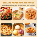 50-Pack Air Fryer Disposable Non-Stick Baking Parchment Papers  ourlum.com   