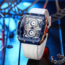 Luxury Square Quartz Chronograph Watch for Men - Waterproof Luminous Timepiece  ourlum.com   