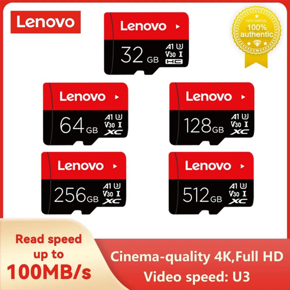 Lenovo 512GB Memory Card U3 V30 4K Full HD Micro TF Mini SD Flash Card - High-Speed Storage Solution  ourlum.com   