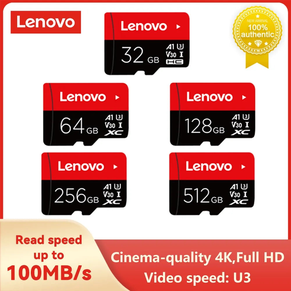 Lenovo High-Speed Memory Card for Phone/Computer: Large Storage & Fast Transfers  ourlum.com   