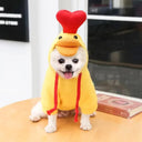 Cute Fruit Dog Hoodies: Warm Fleece Clothing for Small Dogs  ourlum.com 5 Yellow Duck XS 