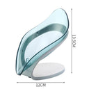 Leaf Design Soap Holder with Drainage Elegant Bathroom Accessory