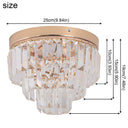 Crystal K9 Led Ceiling Lamp Modern Pendant Light Home Deco