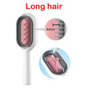 Cat Grooming Brush: Professional Pet Hair Remover & Massage Comb  ourlum.com Pink Long  