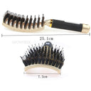 Hair Scalp Massage Comb Bristle Nylon Hairbrush Wet Curly Detangle  Anti-Static Hair Brush Professional Salon Hairdressing Style  ourlum.com   