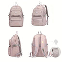 Spacious Waterproof Nylon Backpack for Students and Travelers