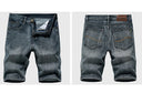 Summer Classic Shorts Jeans Men Denim Pants Casual Blue