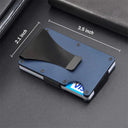 RFID Clip Metal Wallet Blocking Aluminum Minimalist Holder