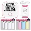 Compact Portable Wireless Mini Sticker Printer For Customizable On-the-Go Printing