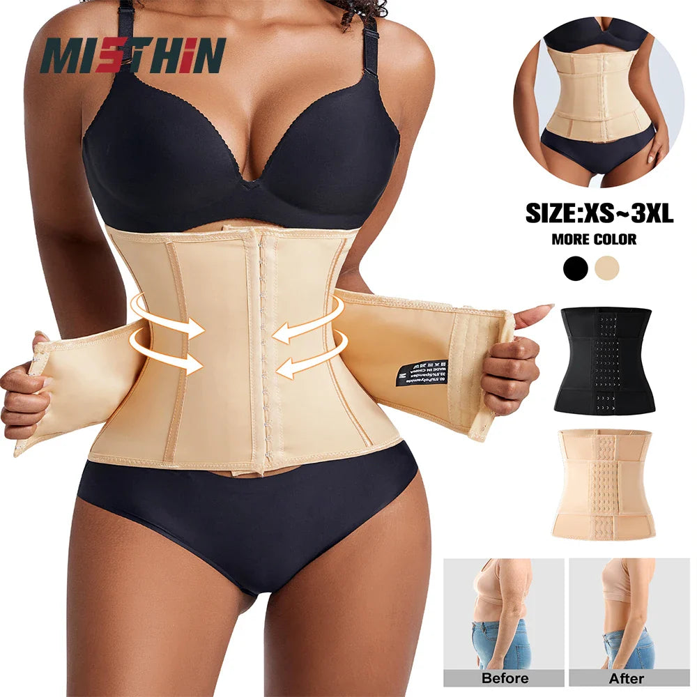 Large Size Double Belt Waist Trainer for Women - Slimming Tummy Shapewear