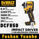 DEWALT DCF850 20V Brushless Impact Driver 205Nm Torque Power