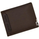 Slim Leather Hipster Wallet: Stylish Billfold with Compartments