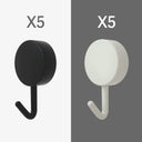 Adhesive Decorative Wall Hooks for Kitchen, Bathroom, Office: Versatile Indoor Hangings  ourlum.com Black White  