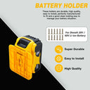 Wall-Mount Battery Holder for DEWALT 18V 20V Storage Rack