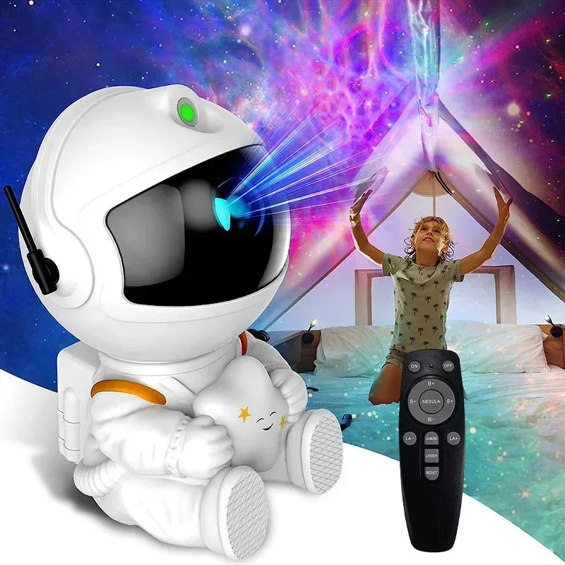 Galaxy Star Projector Starry Sky Night Glow Astronaut Projection Light Home Decoration Bedroom Christmas Children's Gifts