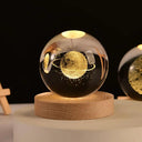 Galaxy Crystal Ball Lamp, 3D Planet Moon Lamp,  Valentine's Day Gift Crystal Ball  Astronomy  Planets  ourlum.com D 6cm with base 