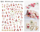 Festive Santa & Snowman Nail Art Stickers for Manicures