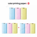 Mini Printer Thermal Label Sticker Colorful Adhesive Paper