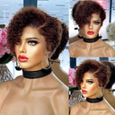 Trendy Pixie Cut Curly Wig Premium Brazilian Remy Deep Wave