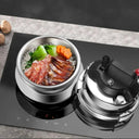 Portable Stainless Steel Pressure Cooker for Quick Cooking