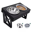 Adjustable Elevated Dog Bowls for Medium to Large Dogs: Comfortable Slow Feeder Bowl & 3 Heights  ourlum.com C-3 Bowls  