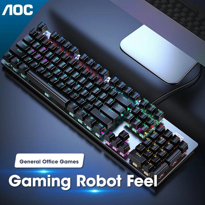 GK410 Mechanical Keyboard: Customizable RGB Lighting for Gaming Pros  ourlum.com   