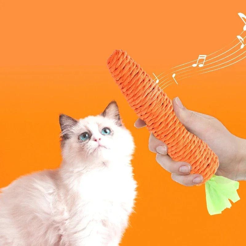 Carrot Cat Toy: Charming Chew & Play for Feline Friends  ourlum.com   