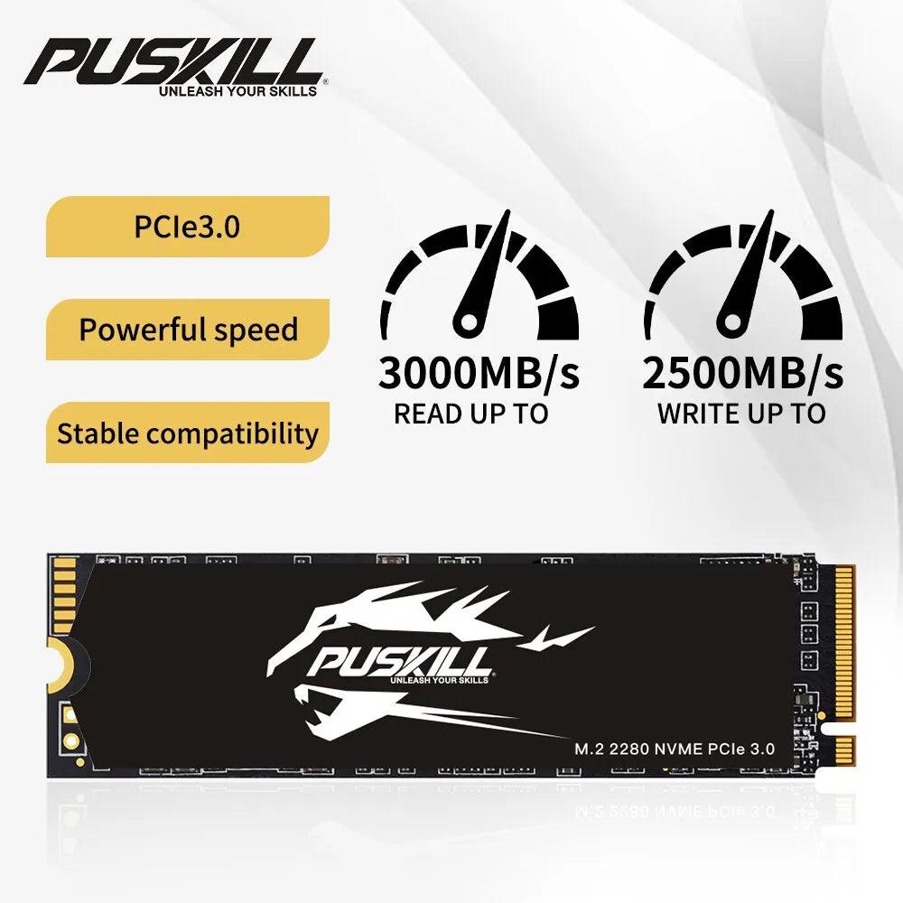 PUSKILL NVMe PCIe SSD: High Performance Internal Storage  ourlum.com   