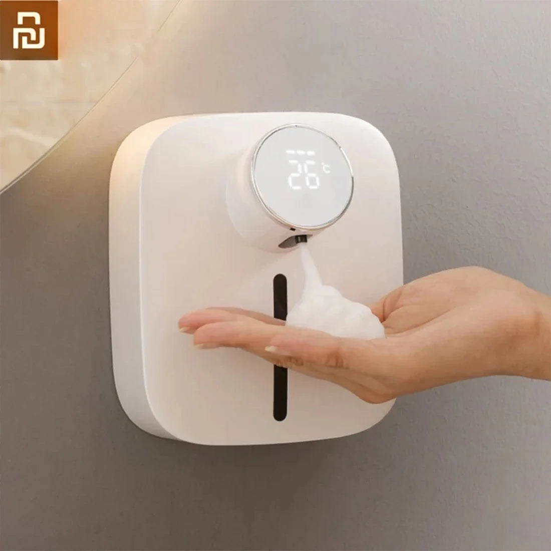 Mi Soap Dispenser Wall-mounted Rechargeable Temperature Display Liquid Soap Dispensers Sensor Foam Hand Sanitizer Machine