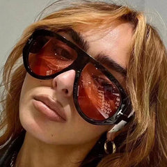 Oversized Vintage Pilot Sunglasses for Men and Women - UV400 Windproof Designer Shades