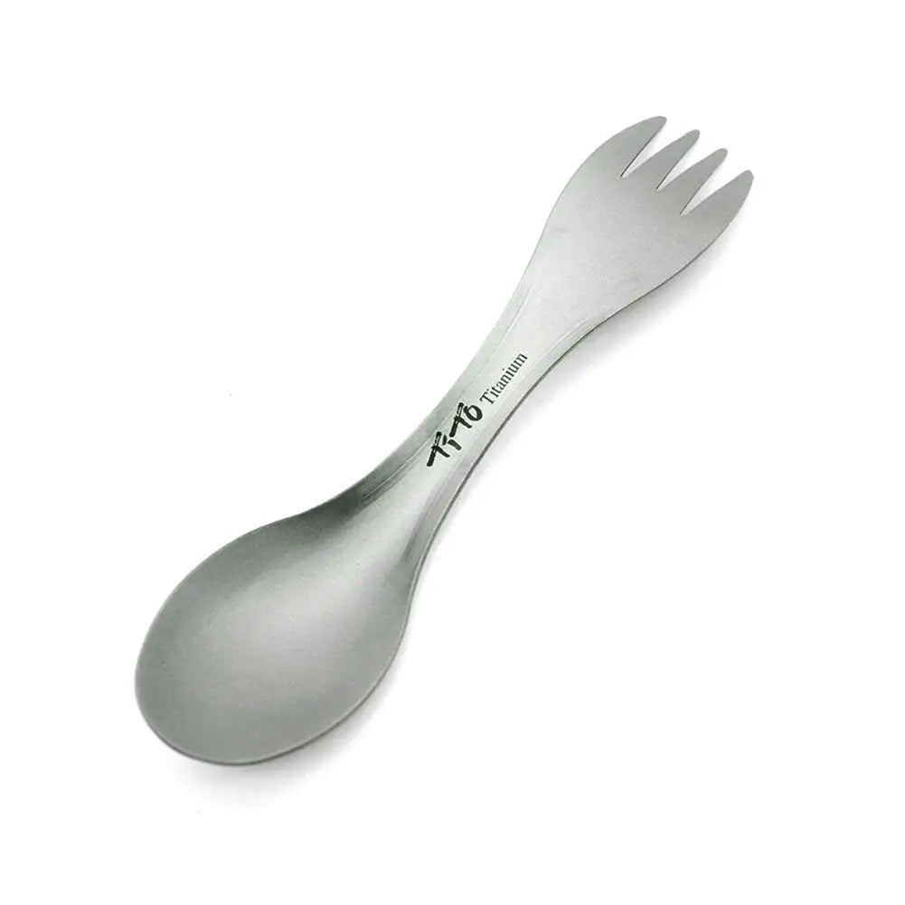 Ultralight Titanium Spork - 2-in-1 Spoon & Fork for Camping, Hiking, and Travel