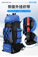 90L Waterproof Hiking Camping Backpack Rucksack Large Capacity