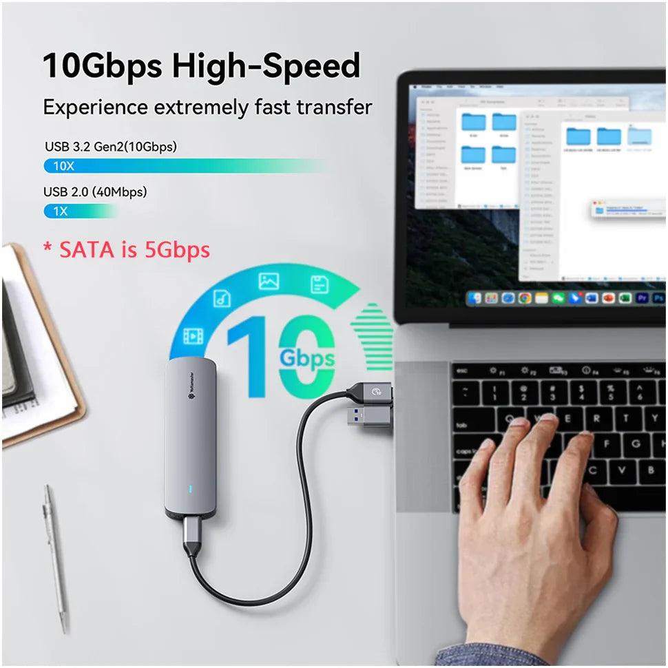 Yottamaster Dual Protocol SSD Enclosure: High-Speed Portable Storage  ourlum.com   