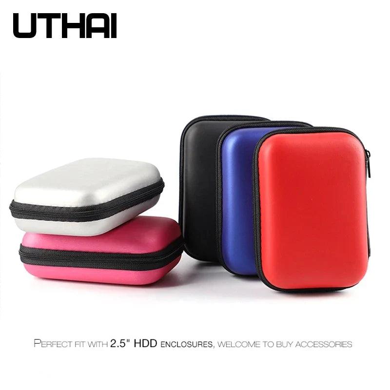 UTHAI HDD Bag: Shockproof, Compact, Extra Storage, Universal Fit  ourlum.com   