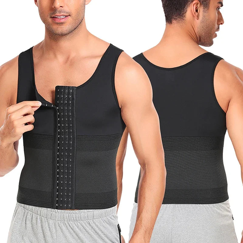 Men's Compression Slimming Shaper Vest - Tummy Control & Posture Support Tank Top