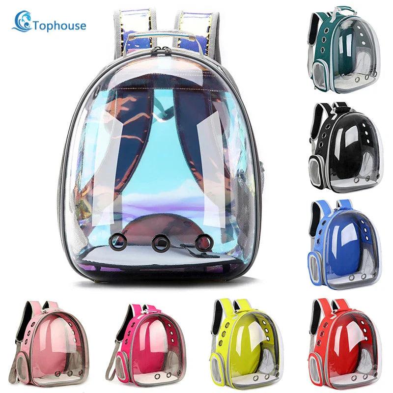 Breathable Cat & Dog Travel Backpack with Transparent Space  ourlum.com   