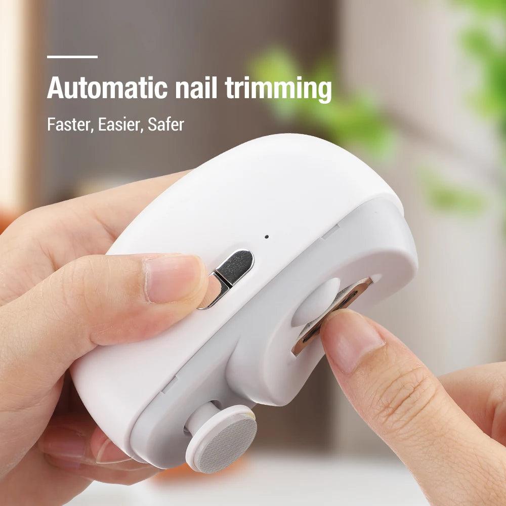 2 in 1 Electric Nail Clipper Mill for Manicure Polishing Fingernail Automatic Trimmer For Adult Baby Nails Cutter Sander Grinder