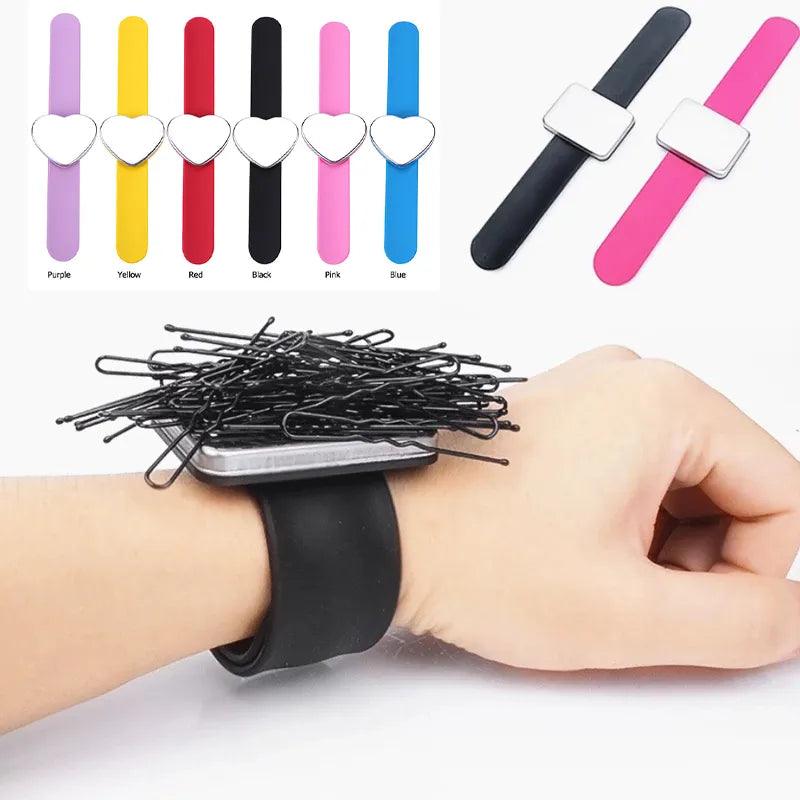 Magnetic Bracelet Wrist Band Strap Professional Salon Hair Accessories  Hair Clip Holder Barber Hairdressing Styling Tools  ourlum.com   