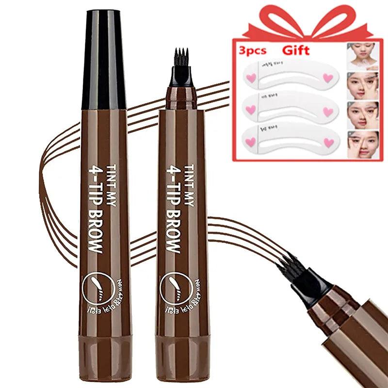 Microblading Eyebrow Pen Set - Waterproof Liquid Pencil with Long-Lasting Tattoo Effect  ourlum.com   