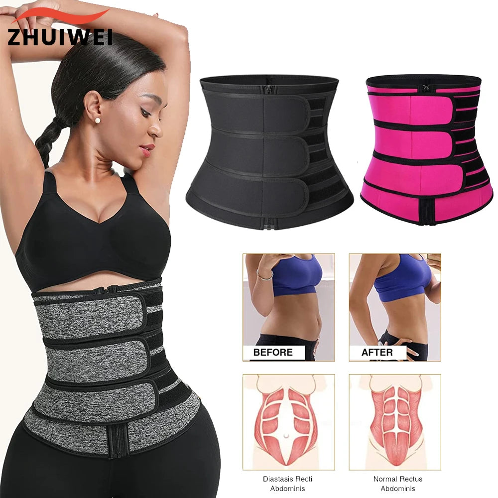 Women Waist Trainer Neoprene Body Shaper Belt Slimming Sheath Belly Reducing Shaper Tummy Sweat Shapewear Workout Shaper Corset