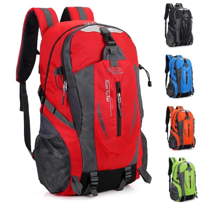 Waterproof Nylon Travel Backpack for Hiking, Climbing, and School - Versatile Unisex Outdoor Bag