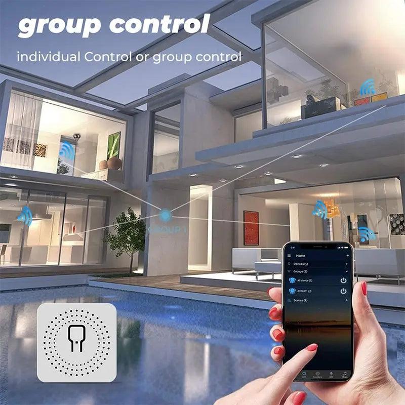 Smart WiFi Light Switch Module for Home Automation with Alexa Google Control  ourlum.com   