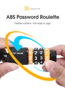 West Biking Portable Anti-Theft Combination Lock for Bikes