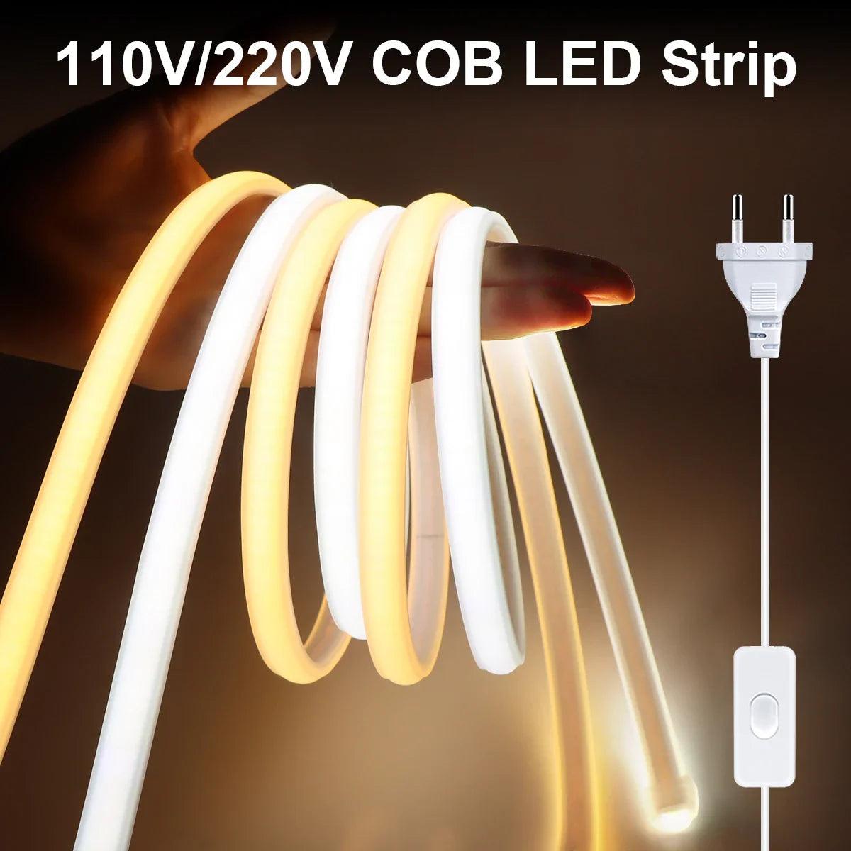 COB LED Strip Lights: High CRI Waterproof Tape for Kitchen & Decor  ourlum.com   